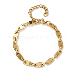 Bracelets à chaîne en acier inoxydable 304 en forme de grain de café pour femmes&nbsp;BJEW-F536-11G