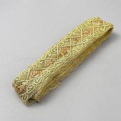 10 Yards glitzernde Polyester-Rhombus-Spitzenborte&nbsp;OCOR-WH20022-025A