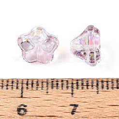 Chapelets de perles en verre transparent électrolytique&nbsp;EGLA-N055-03A-08