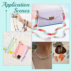 400 шт. 10 цвета акриловые соединительные кольца&nbsp;OACR-WR0001-01