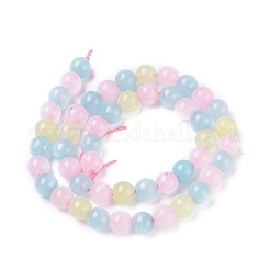 Hilos de abalorios de jade blanco natural&nbsp;G-I222-03A