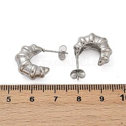 Orecchini a bottone in acciaio inossidabile 304&nbsp;EJEW-S272-02P