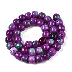 Chapelets de perles en jade blanc naturel teinté&nbsp;G-T138-D02