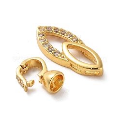 Стеллажное покрытие латунь микро паве кубический цирконий ледоруб щепотка поручни&nbsp;ZIRC-P117-01B-G