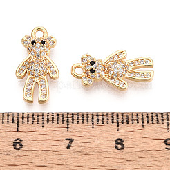 Pendentifs en laiton zircon cubique transparent&nbsp;KK-T078-02G-01