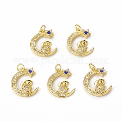 Латунные микро проложить кубического циркония подвески&nbsp;KK-E068-VB008