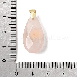Pendentifs de quartz rose naturel&nbsp;G-C282-02G