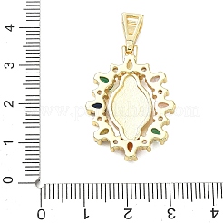 Pendentifs religieux en laiton pavé de zirconiums cubiques&nbsp;CU-CBA83A6-01C-G