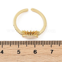 Anneaux de manchette ouverts en laiton pour femmes&nbsp;RJEW-G343-29G-01