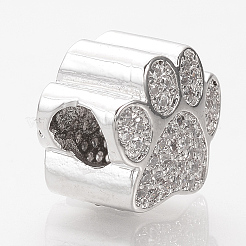 Латунные микро проложить Цирконий Европейский бисером&nbsp;LS-ZIRC-T002-101