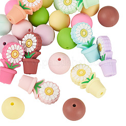 24шт 16 стиля силиконовые бусины&nbsp;SIL-TA0003-02