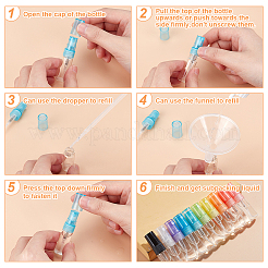 Наборы прозрачных стеклянных бутылок-распылителей&nbsp;DIY-BC0006-28C