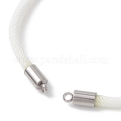 Creazione di braccialetti scorrevoli con cordino rotondo in nylon&nbsp;AJEW-JB01516-03