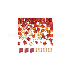 1 нить прямоугольных бусин из натурального красного агата&nbsp;G-NB0005-54A