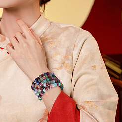 2 нить бусины-рондель из натурального окрашенного малайзийского нефрита&nbsp;G-PA0001-84