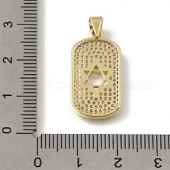 Pendentifs en laiton zircon cubique transparent&nbsp;KK-C262-20G