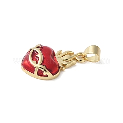 Латунь эмаль подвески&nbsp;KK-C089-01G