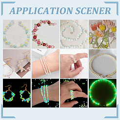 24 стиль светящиеся стеклянные бусины&nbsp;SEED-PH0001-72