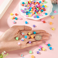 150pcs 2 Arten handgemachte Polymer-Ton-Perlen&nbsp;CLAY-TA0001-73