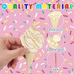 80шт 8 вида необработанных деревянных кабошонов&nbsp;WOOD-CJ0001-75