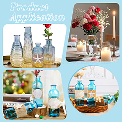 4 шт. 4 стильных кольца для салфеток из мешковины в форме ракушки морской звезды с добавлением смолы&nbsp;HJEW-WR00031