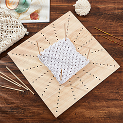 Quadratisches Häkelblockierbrett aus Holz&nbsp;DIY-CA0005-27B