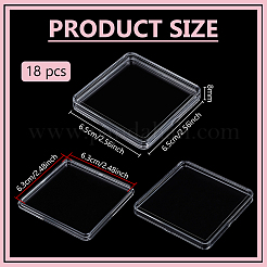 Квадратная пластиковая коробка pmma&nbsp;LS-CON-WH0200-05B