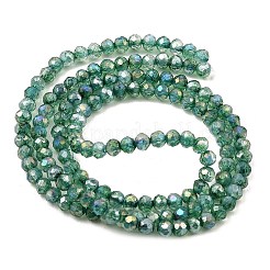 Sprühlackierte Stränge aus imitierten Jadeglasperlen&nbsp;GLAA-P058-01A-05