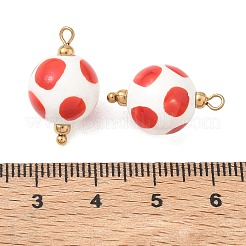 Handgemachte Porzellan-Anhänger&nbsp;STAS-Q119-30G-01