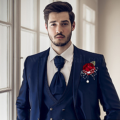 2 комплект шелковой ткани с имитацией цветка на запястье&nbsp;AJEW-CP0008-45