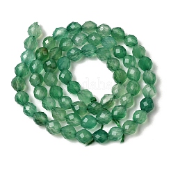 Нити из окрашенных и подвергнутых термической обработке натуральных зеленых ониксовых агатовых бусин&nbsp;G-K376-F23-01