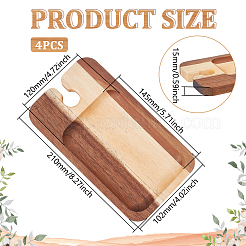 Поднос для хранения винных бокалов из дерева&nbsp;DIY-WH0899-58