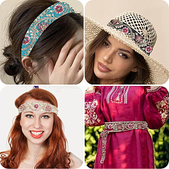 Ruban à paillettes en polyester brodé&nbsp;OCOR-WH20003-37A