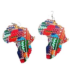 Серьги-подвески из печатного дерева&nbsp;FS-WGB0246-01