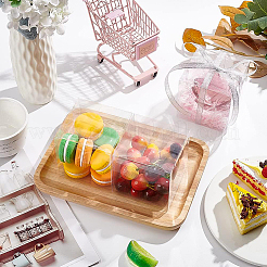 Transparente Geschenkbox aus Kunststoff für Tierboxen&nbsp;CON-WH0052-9x9cm