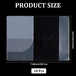 Étui de protection pour porte-passeport en plastique pvc&nbsp;AJEW-WH20018-45B