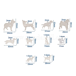 Подвески в виде щенков из нержавеющей стали 304&nbsp;STAS-CJ0001-128