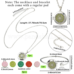 1 offenes Armband aus Edelstahl & 1 Anhänger aus Edelstahl&nbsp;AJEW-SC0004-06D