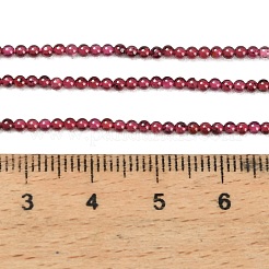 Natürlicher Granat Perlen Stränge&nbsp;G-P627-2mm-01