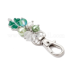 Подвеска из сплава клевера с эмалью&nbsp;HJEW-JM03009-01