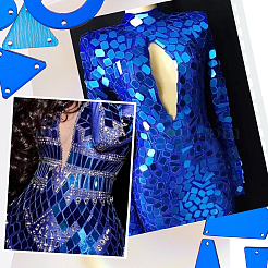 1 пакетик пришивных зеркальных стразов&nbsp;DIY-SC0022-66