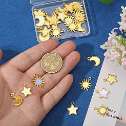 36 шт. 3 стиля оправы для подвески из цинкового сплава в форме кабошона для эмали&nbsp;FIND-CA0011-25