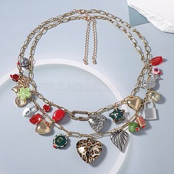 Подвеска в виде цветка-сердечка из цинкового сплава&nbsp;FS-WGC767F-01