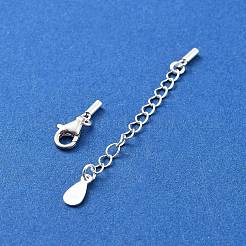 925 rallonge de chaîne gourmette en argent sterling&nbsp;STER-G039-01A-S