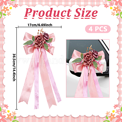 Blumenmuster mit Satinband&nbsp;AJEW-WH0596-913