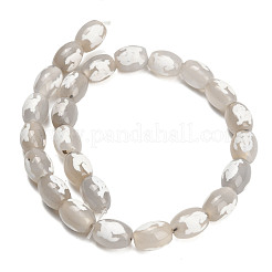 Chapelets de perles d'agate naturelle&nbsp;GG-CBA4812-A02-10x14MM