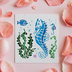Modelli di stencil per pittura da disegno riutilizzabili in plastica&nbsp;DIY-WH0172-495