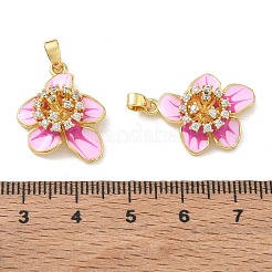 Messing micro pave klare zirkonia anhänger&nbsp;CU-CBA280C-03G-01