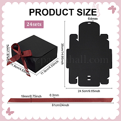 Scatole di imballaggio in cartone di carta kraft pieghevoli&nbsp;CON-WH0001-68B