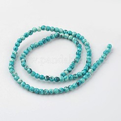 Natur Meer weißer Jade Perle Stränge&nbsp;G-G916-4mm-04